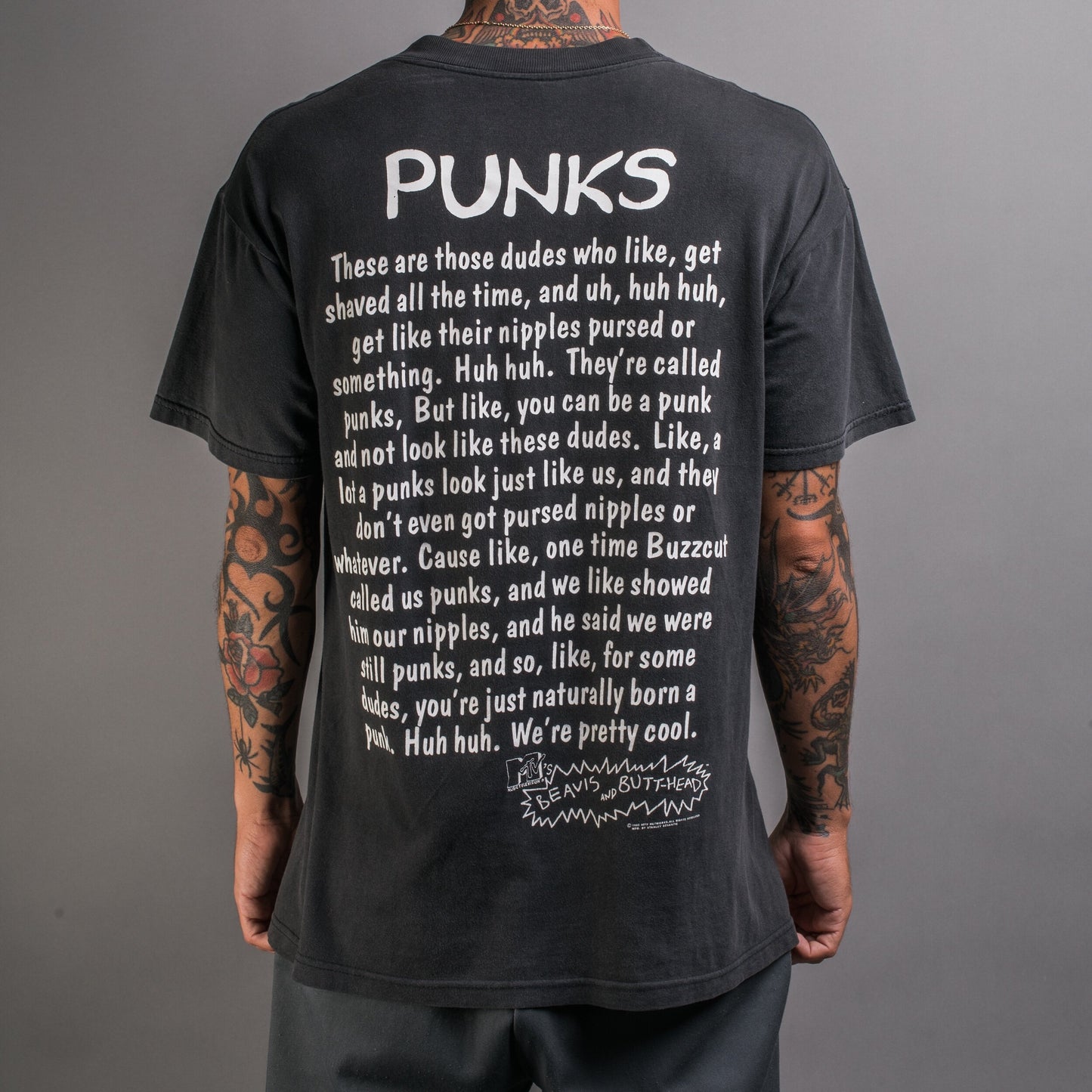 Vintage 1995 Beavis And Butthead Punks T-Shirt