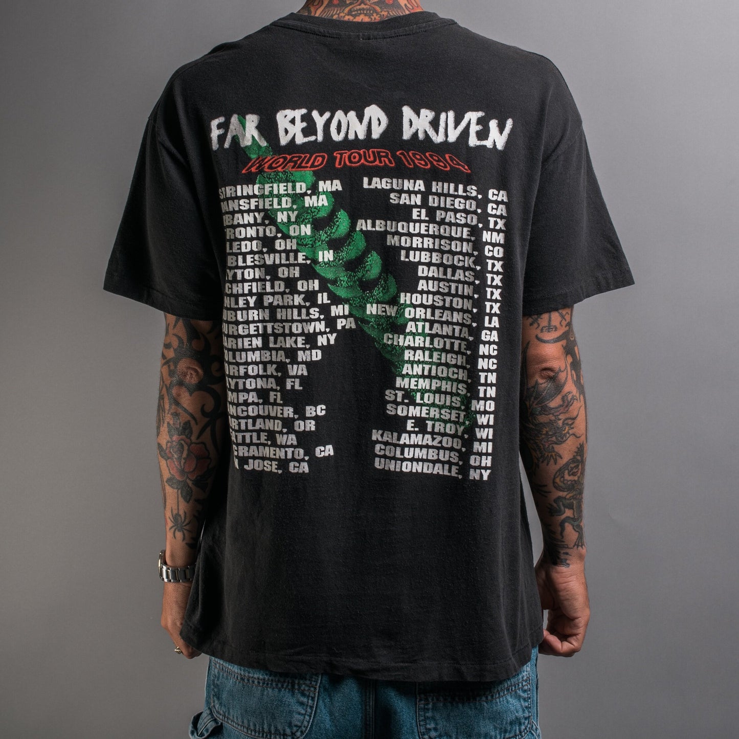 Vintage 1994 Pantera Far Beyond Driven Tour T-Shirt