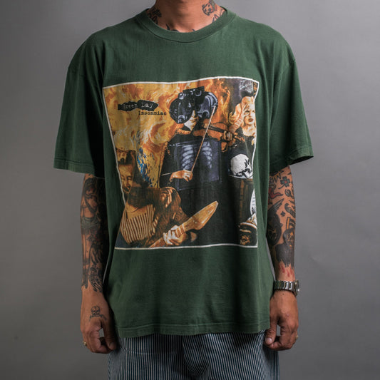 Vintage 1995 Green Day Insomniac Asian/European Tour T-Shirt