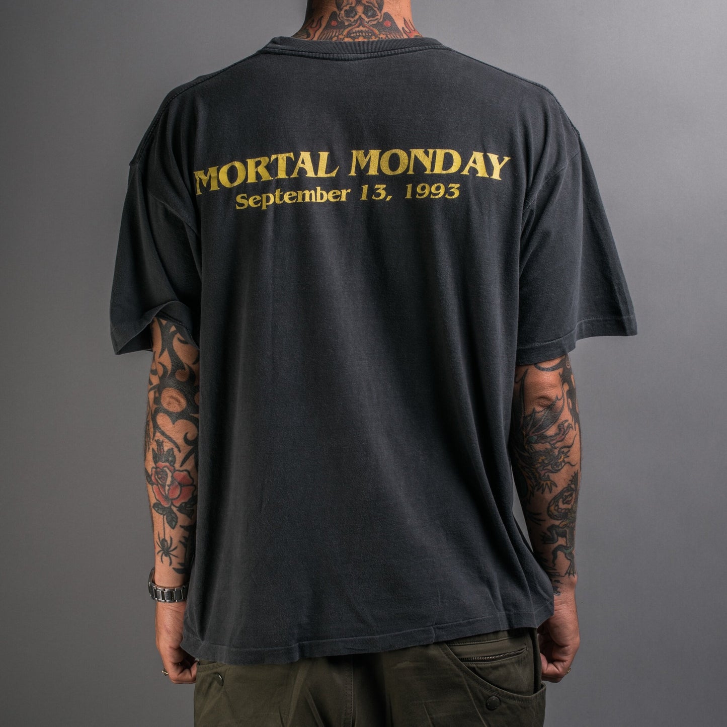 Vintage 1993 Mortal Kombat Video Game Release Promo T-Shirt