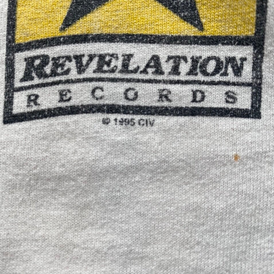 Vintage 1995 CIV Revelation Records Logo T-Shirt