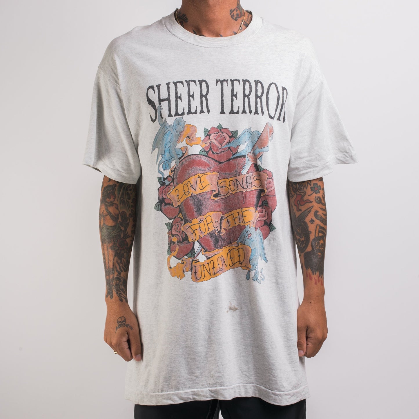 Vintage 90’s Sheer Terror Love Songs For Unloved T-Shirt