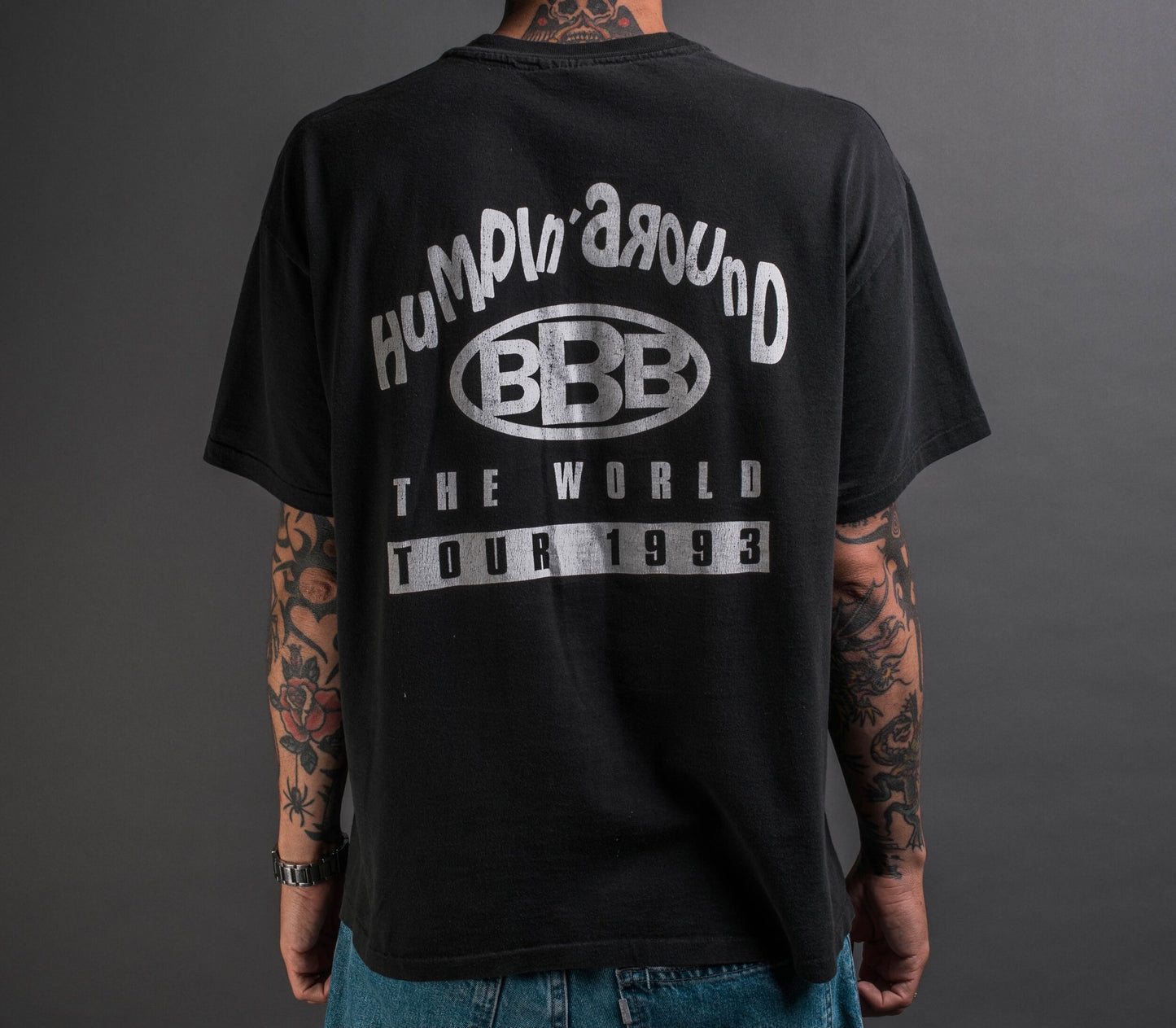 Vintage 1993 Bobby Brown Humpin’ Around The World Tour T-Shirt