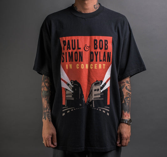 Vintage 1999 Bob Dylan Paul Simon Tour T-Shirt