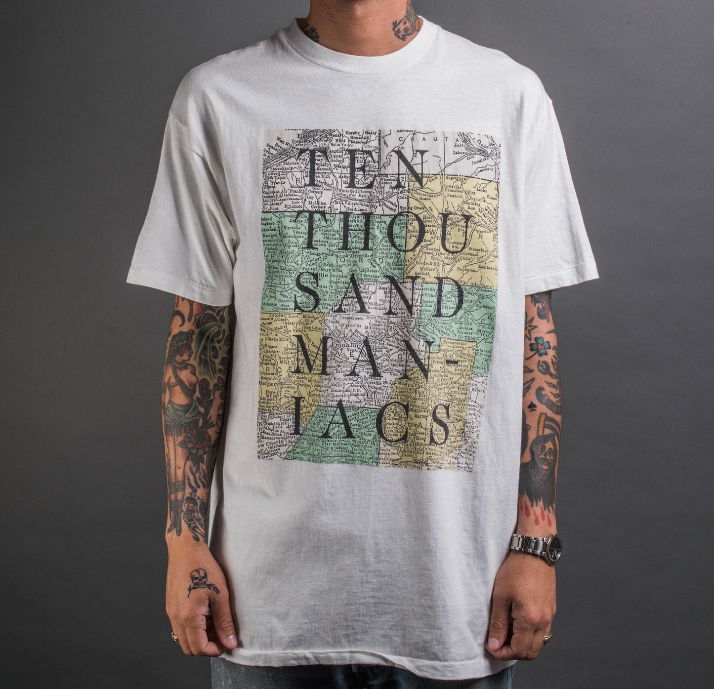 Vintage 1990 10,000 Maniacs Capsule Tour T-Shirt