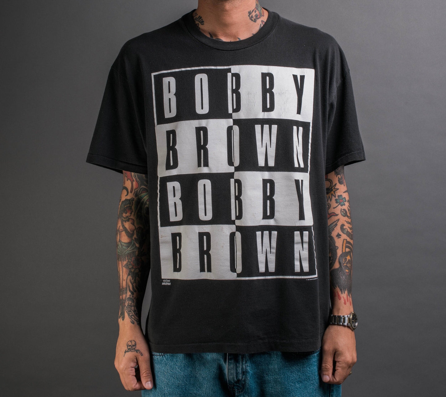 Vintage 1993 Bobby Brown Humpin’ Around The World Tour T-Shirt