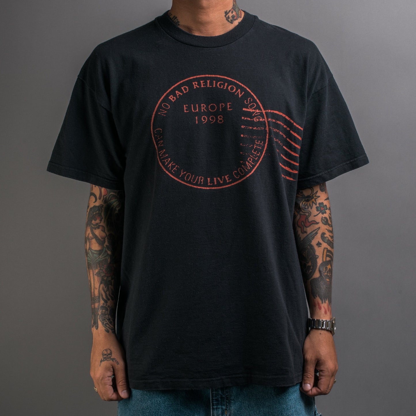 Vintage 1998 Bad Religion Euro Tour T-Shirt