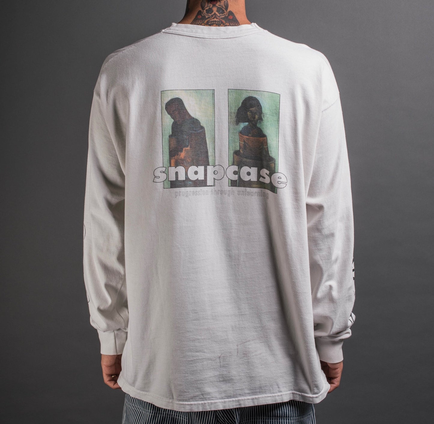 Vintage 90’s Snapcase Progression Through Unlearning Longsleeve