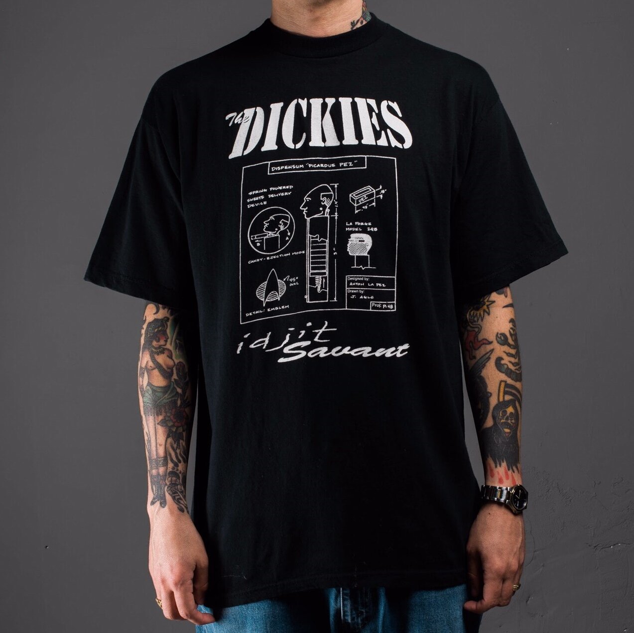 Vintage 1995 The Dickies Euro Tour T-Shirt