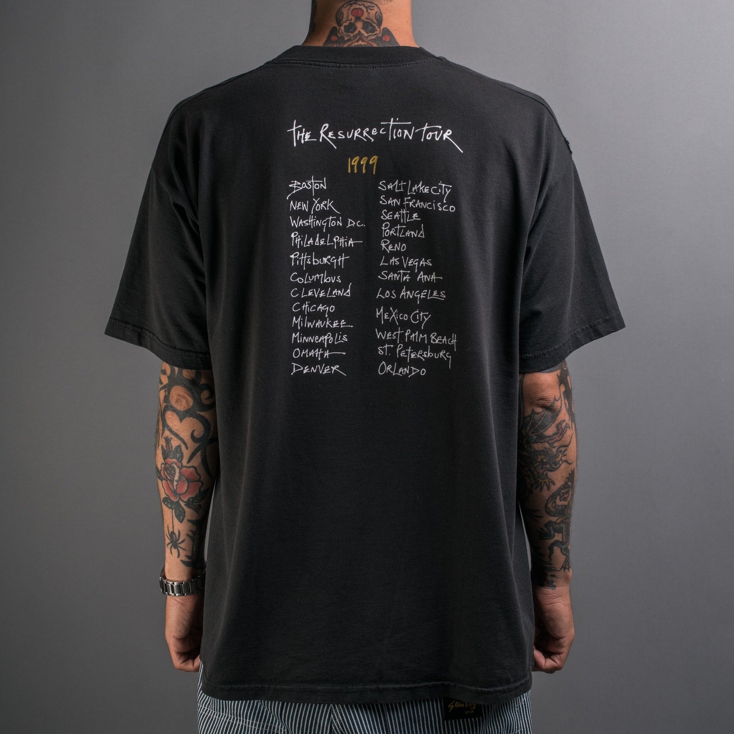 Vintage 1999 Gene Loves Jezebel Resurrection Tour T-Shirt