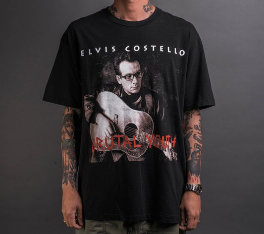 Vintage 1994 Elvis Costello Brutal Truth Tour T-Shirt