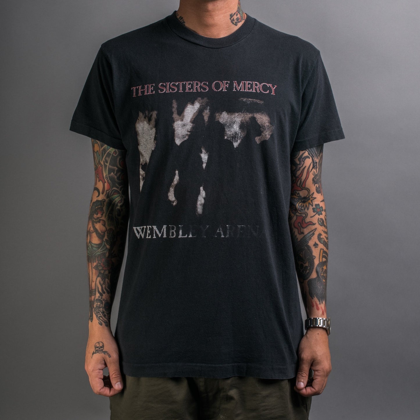 Vintage 1990 The Sisters Of Mercy Vision Thing Wembley Arena T-Shirt