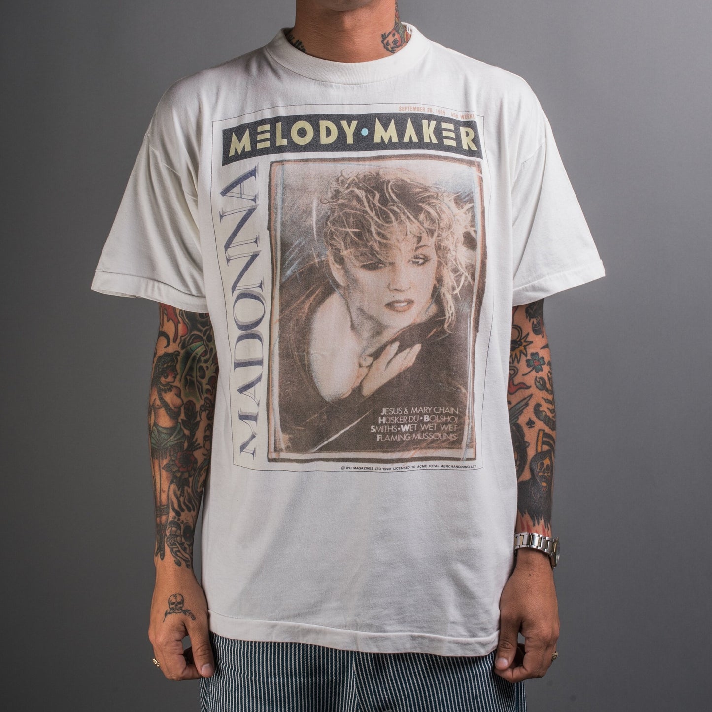 Vintage 1990 Madonna Melody Maker T-Shirt