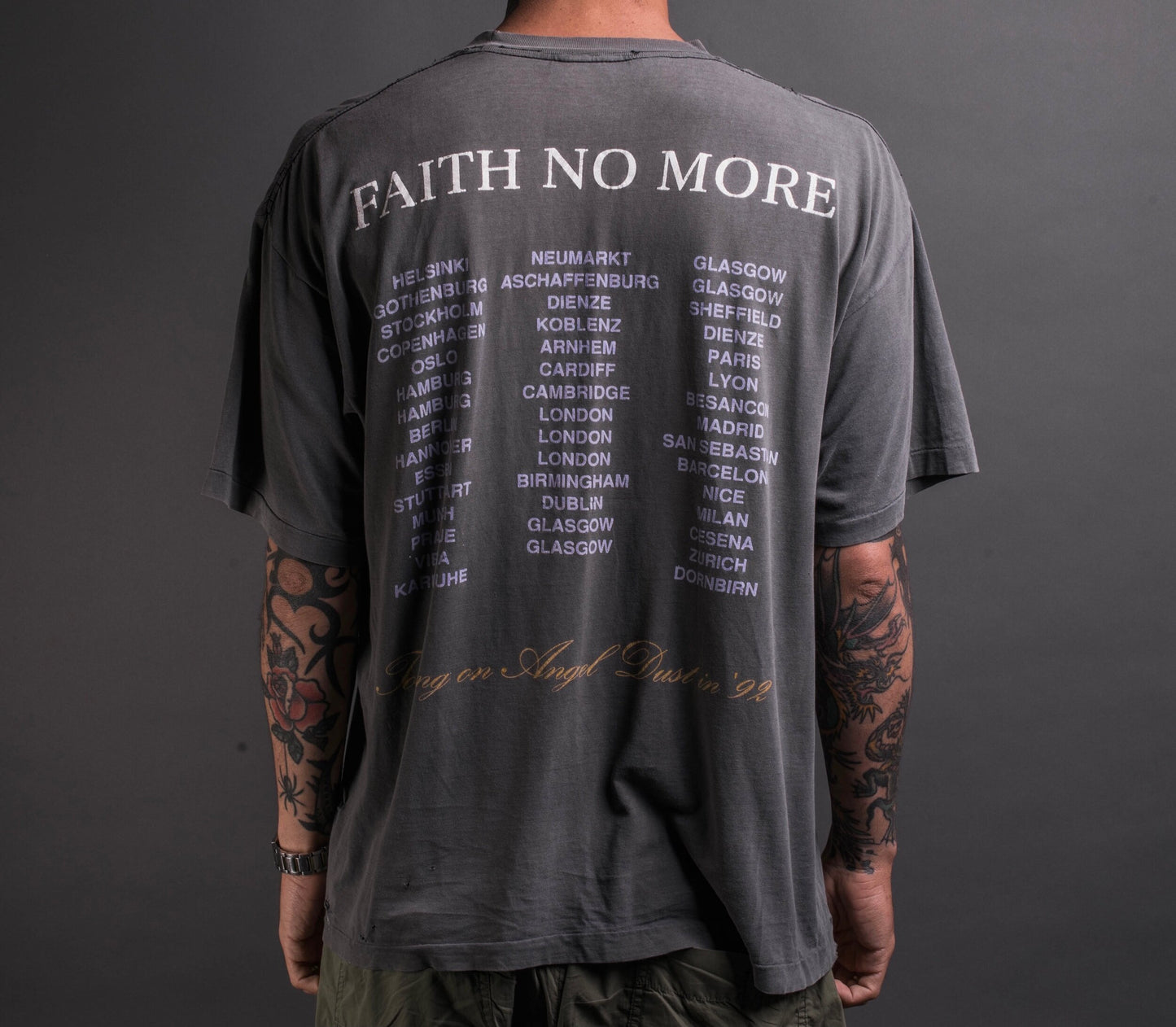 Vintage 1992 Faith No More Angel Dust Tour T-Shirt