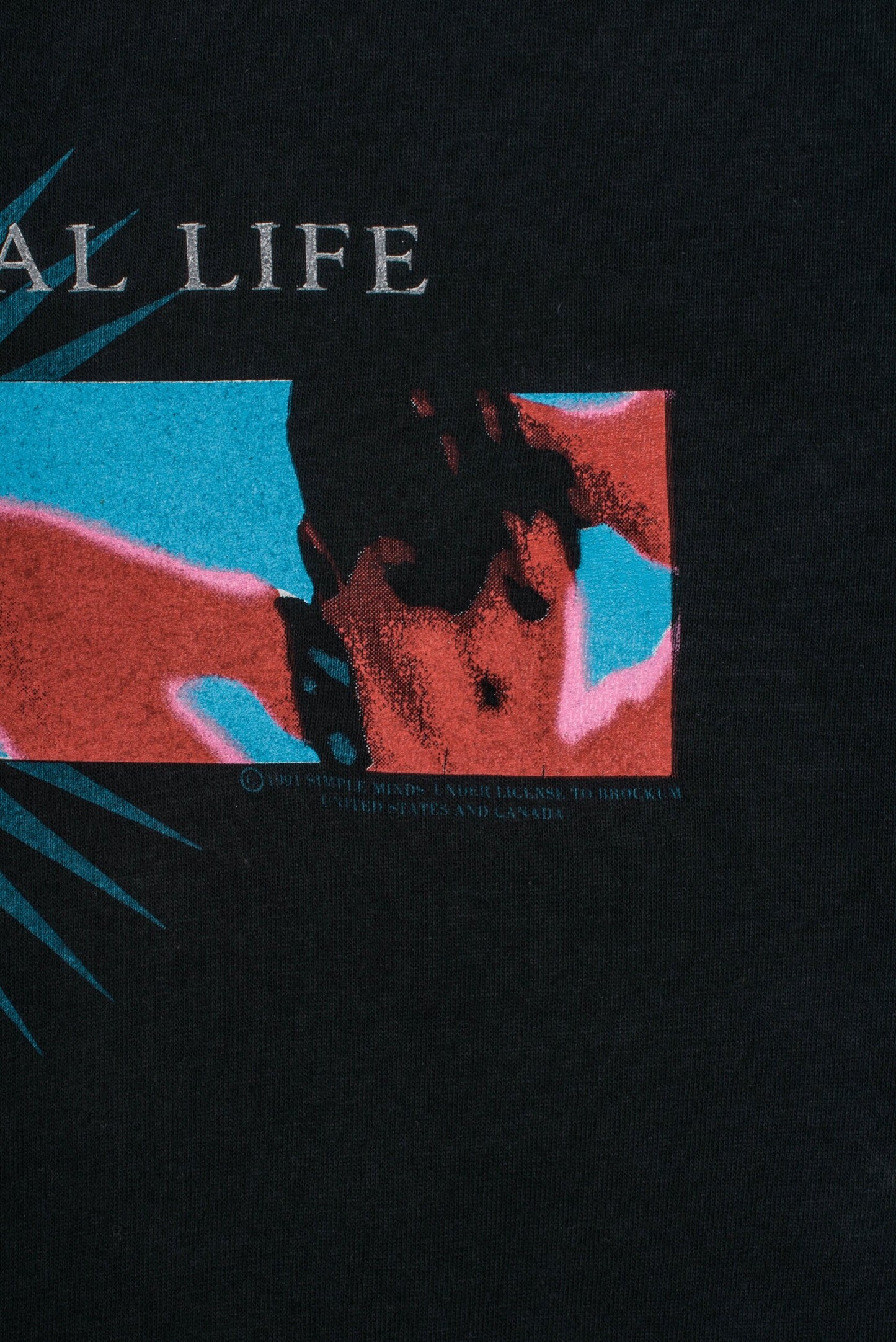Vintage 1991 Simple Minds The Real Live Tour T-Shirt