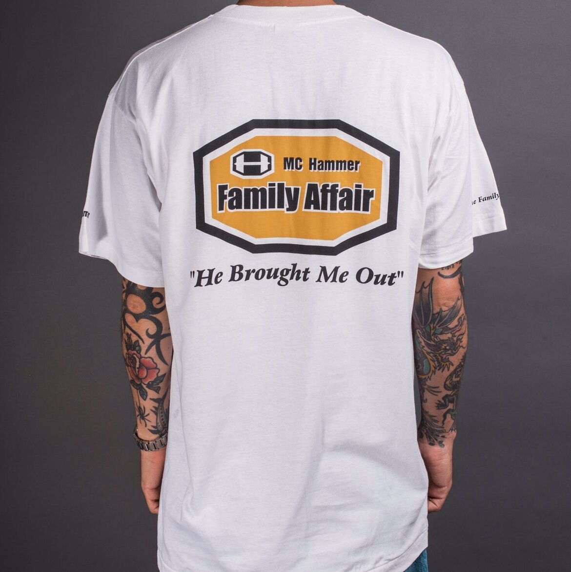 Vintage 90’s MC Hammer Family Affair 4-Sided T-Shirt