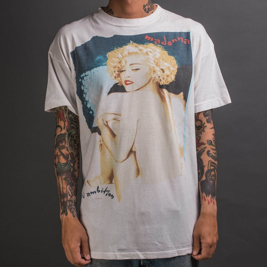 Vintage 1990 Madonna Blond Ambition Tour T-Shirt