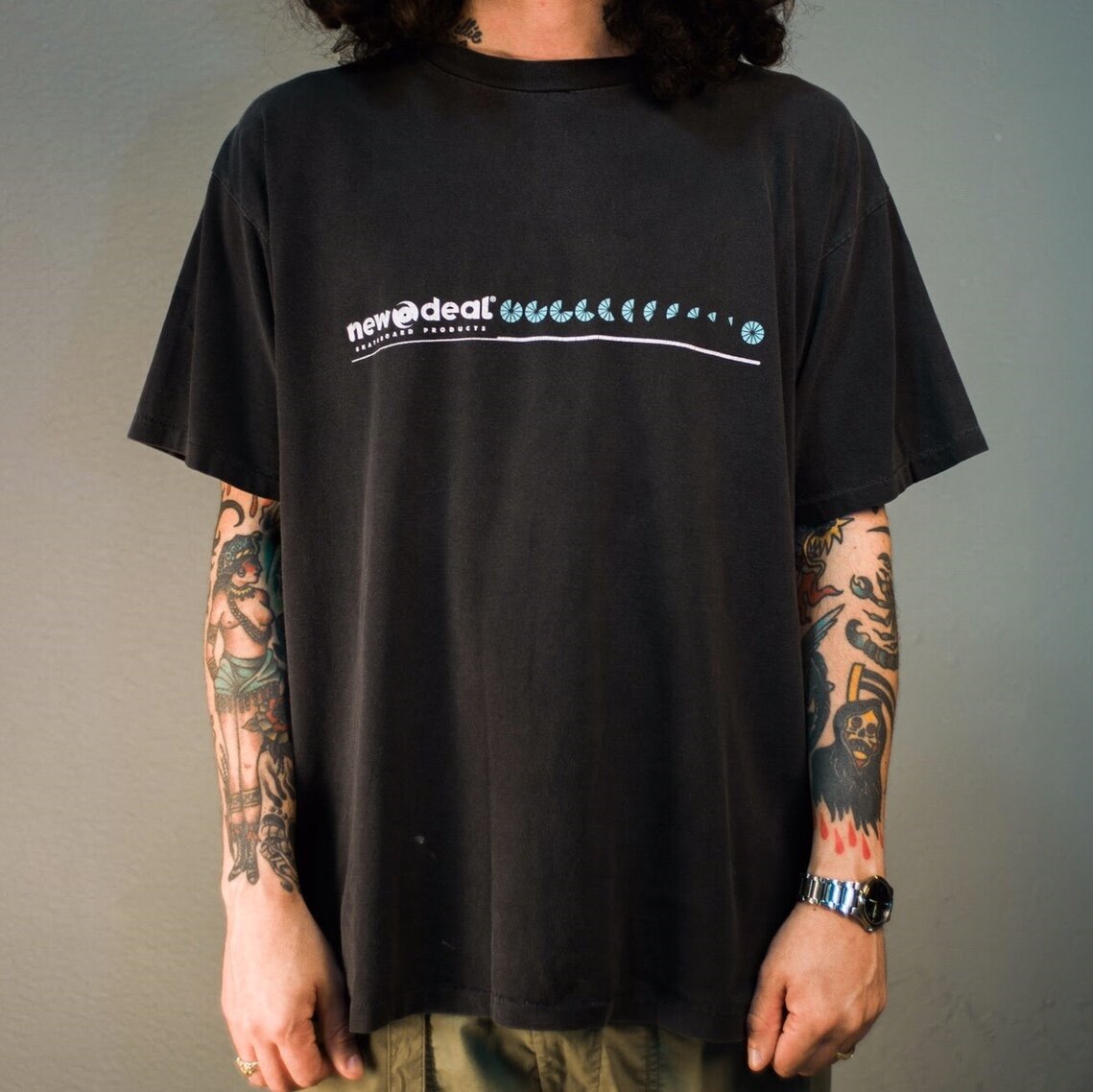 Vintage 90’s New Deal Skateboard Products T-Shirt