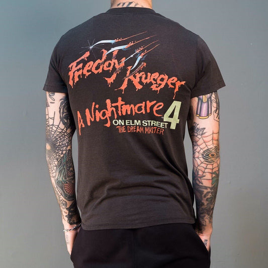 Vintage 1988 A Nightmare On The Elm Street 4 The Dream Master T-Shirt