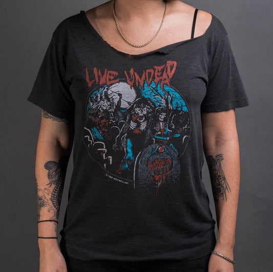 Vintage 1985 Slayer Live Undead T-Shirt