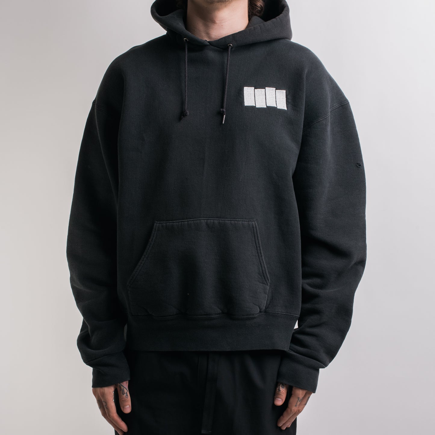 Vintage 90’s Black Flag Embroidery Hoodie