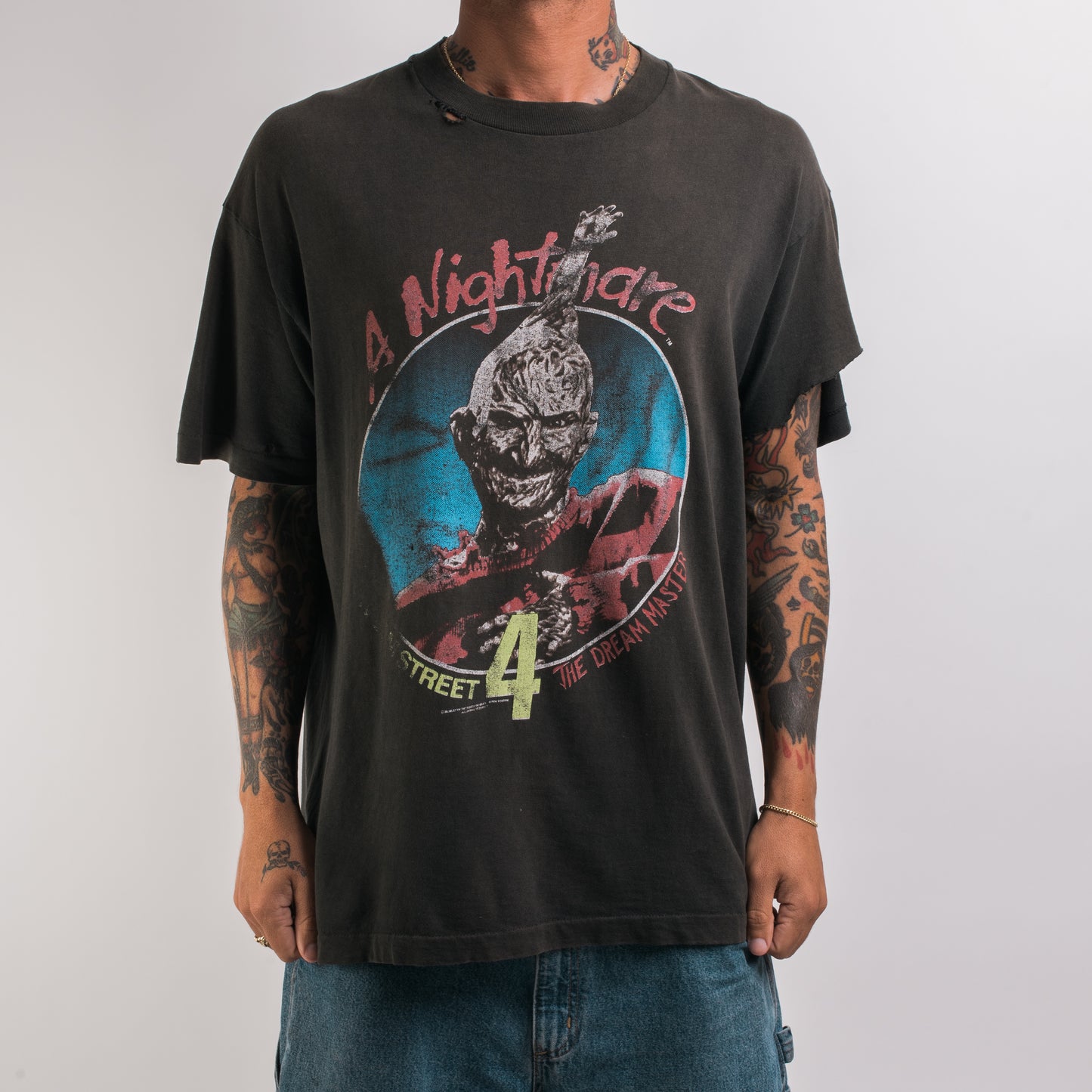 Vintage 1988 A Nightmare On Elm Street 4: Dream Master Movie Promo T-Shirt