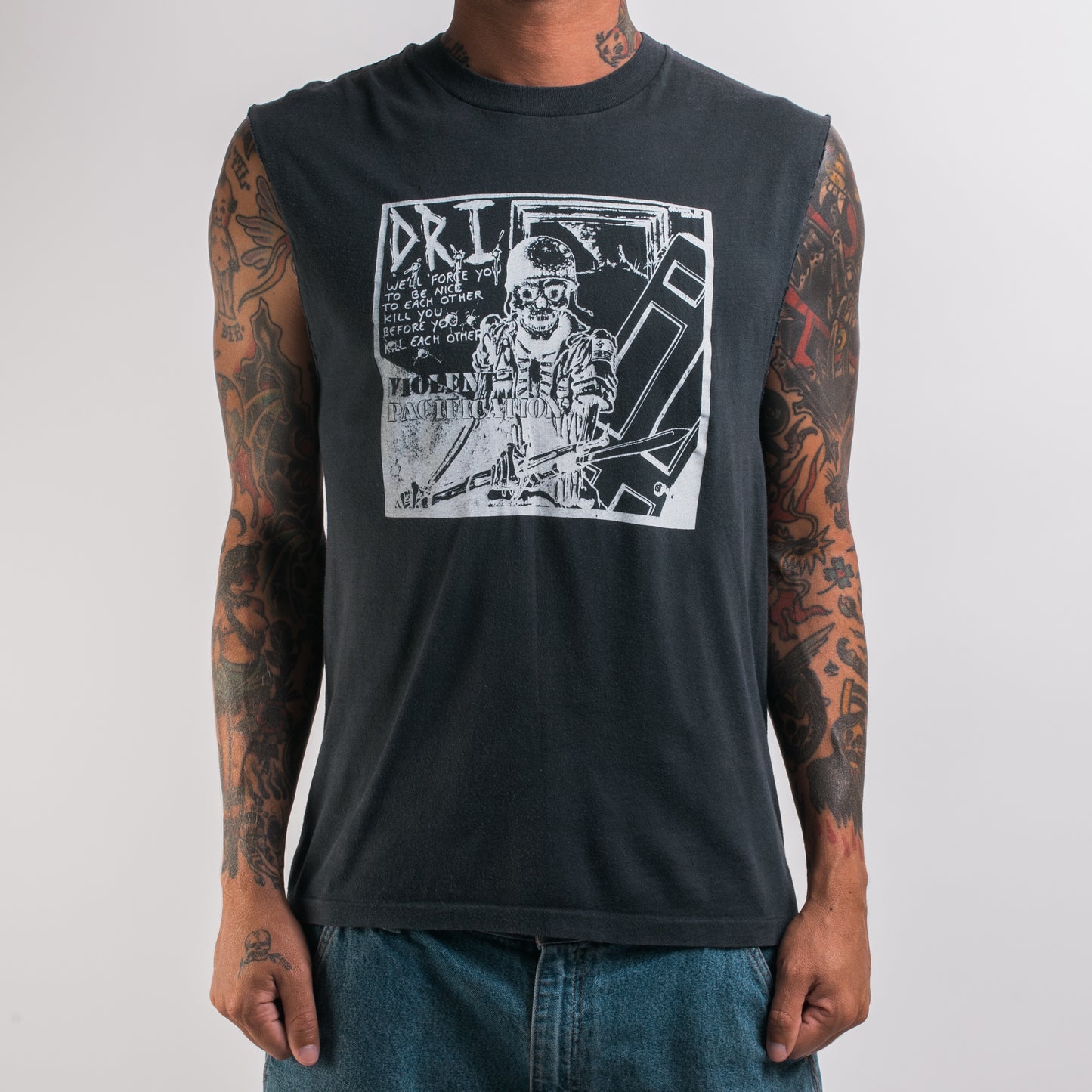 Vintage 80’s DRI Violent Pacification T-Shirt – Mills Vintage USA