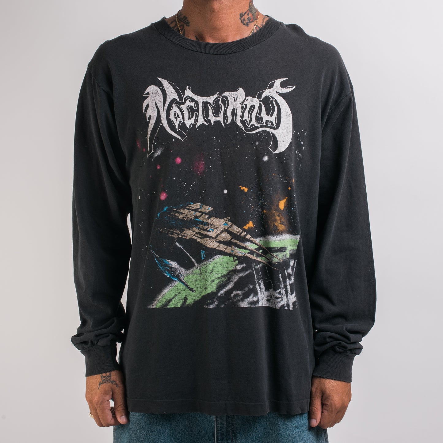 Vintage 1992 Nocturnus European Thresholds Tour Longsleeve