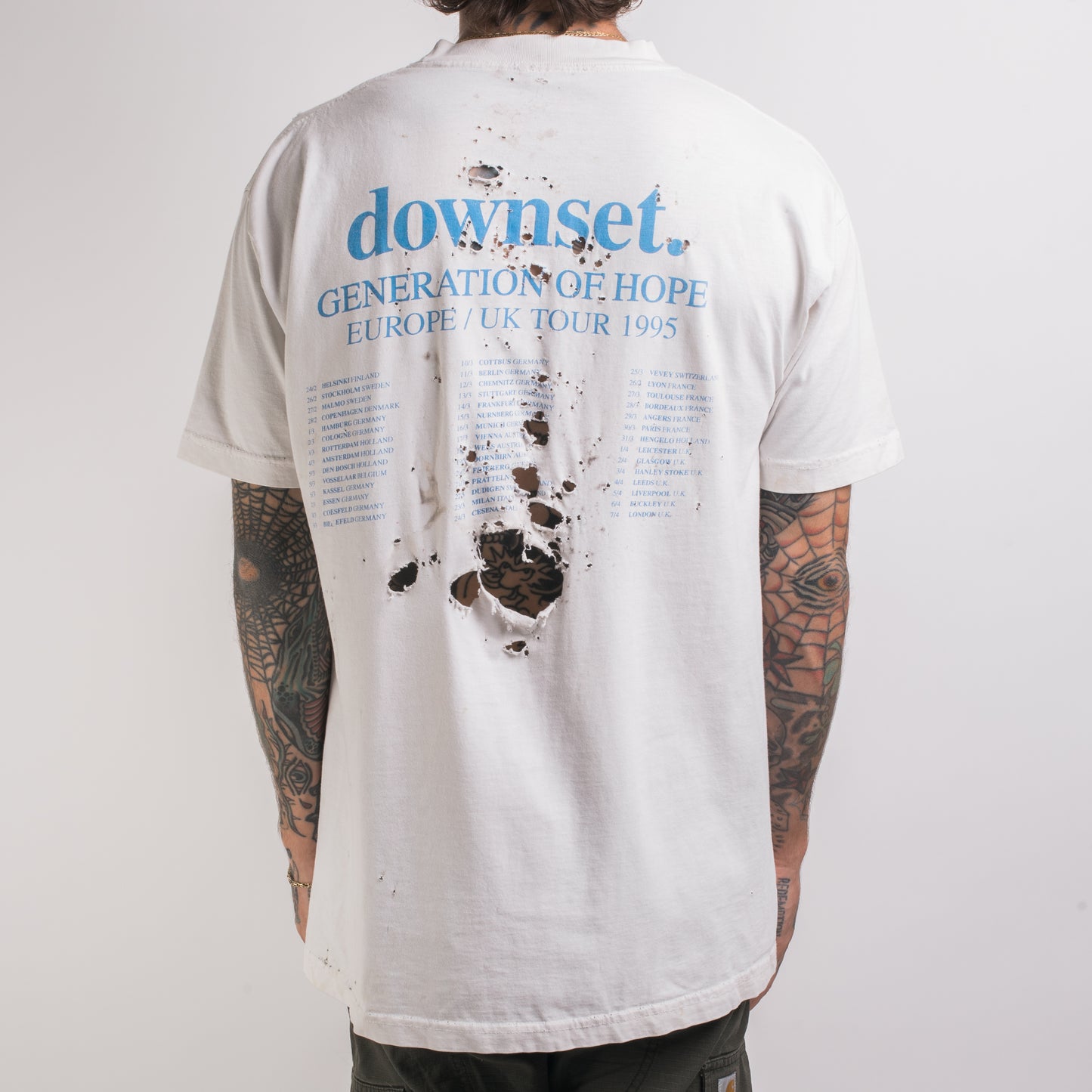 Vintage 1995 Downset Generation Of Hope Tour T-Shirt