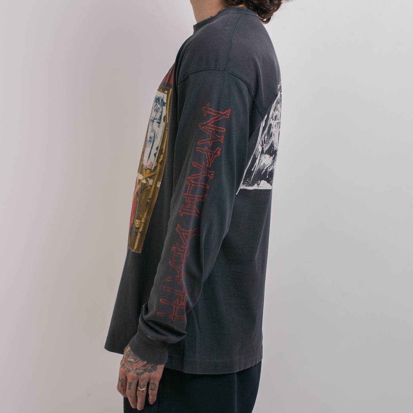 Vintage 90’s Napalm Death Death By Manipulation Longsleeve