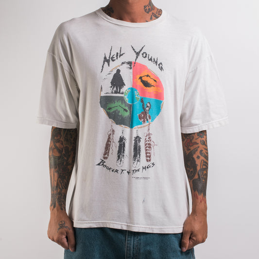 Vintage 1993 Neil Young Booker T and The MG’s Tour T-Shirt
