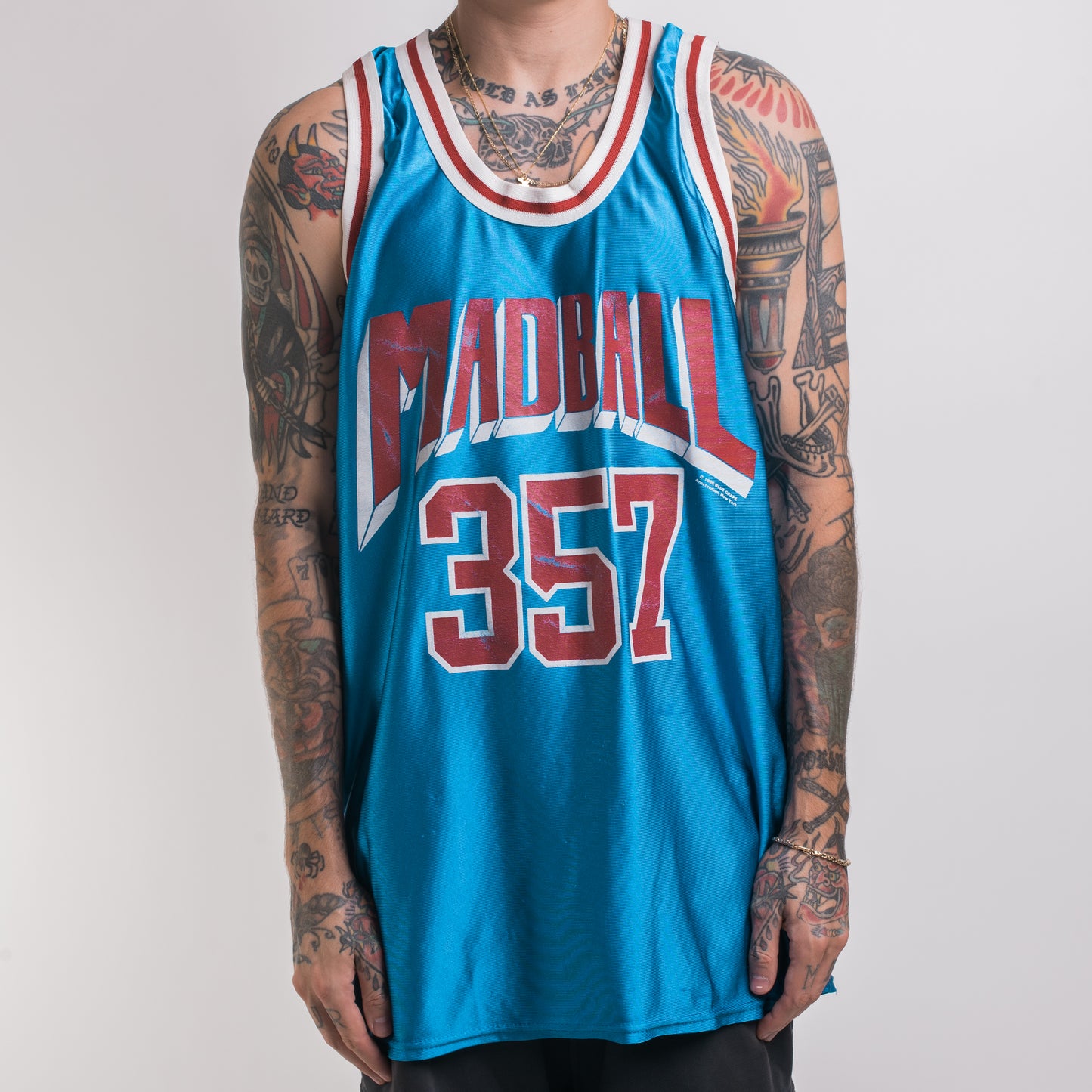 Vintage 1996 Madball 357 Basketball Jersey