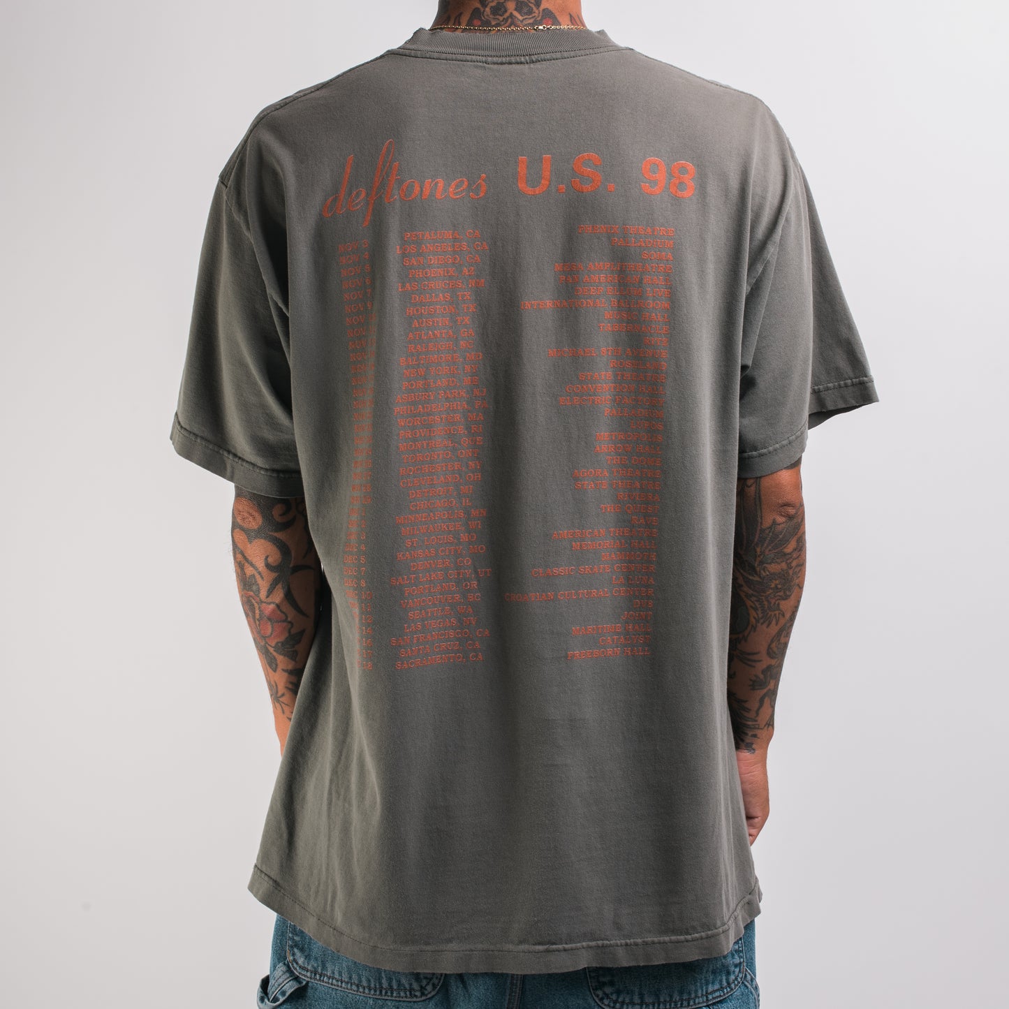 Vintage 1998 Deftones Around The Fur Tour T-Shirt