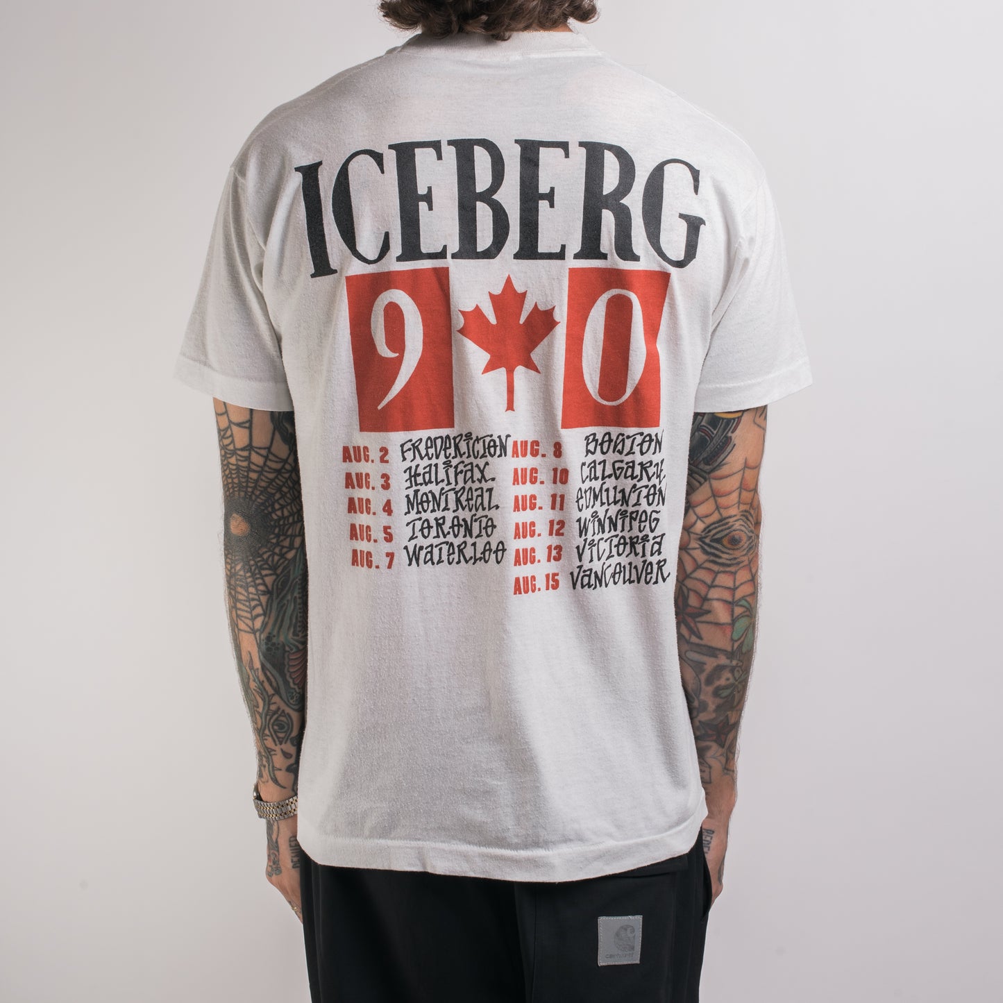Vintage 1990 Ice T Canadian Tour T-Shirt
