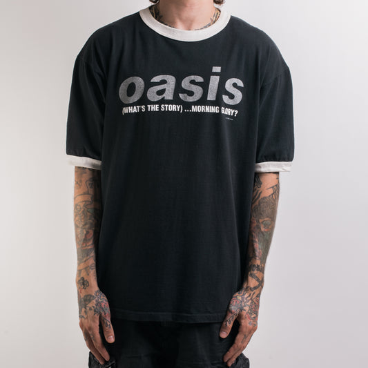 Vintage 1996 Oasis What’s The Story Ringer T-Shirt