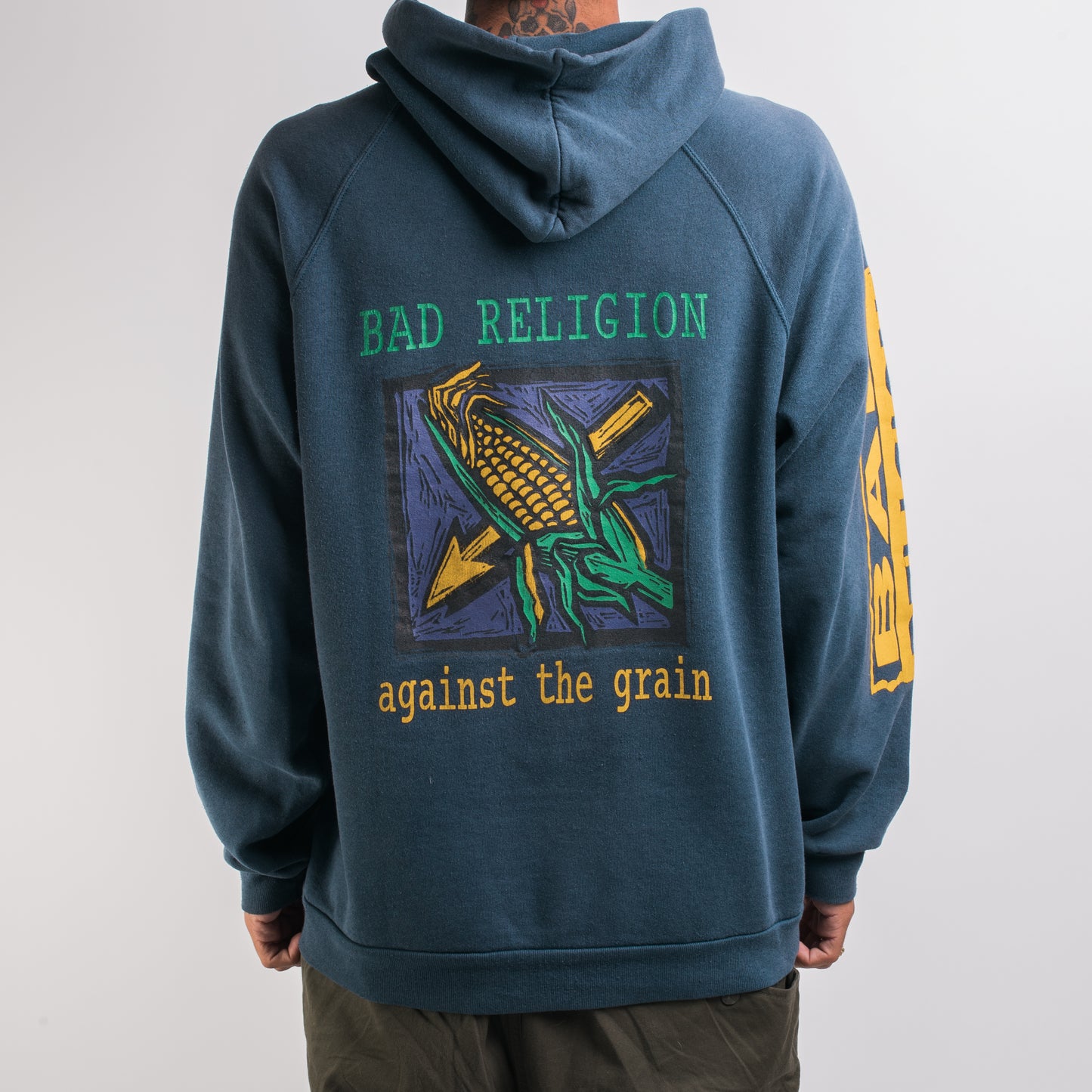Vintage 90’s Bad Religion Against The Grain Hoodie
